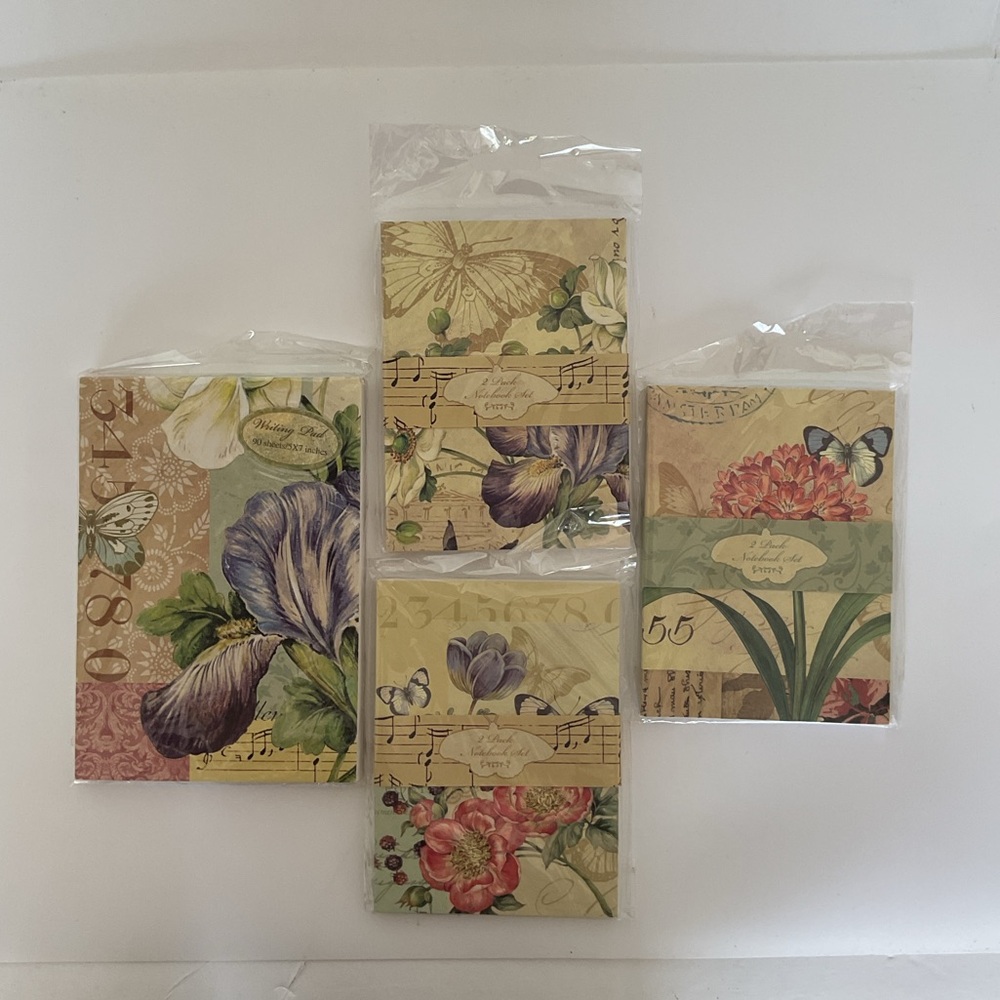 Anna Grace Botanical Print Journals set of 8 NWT